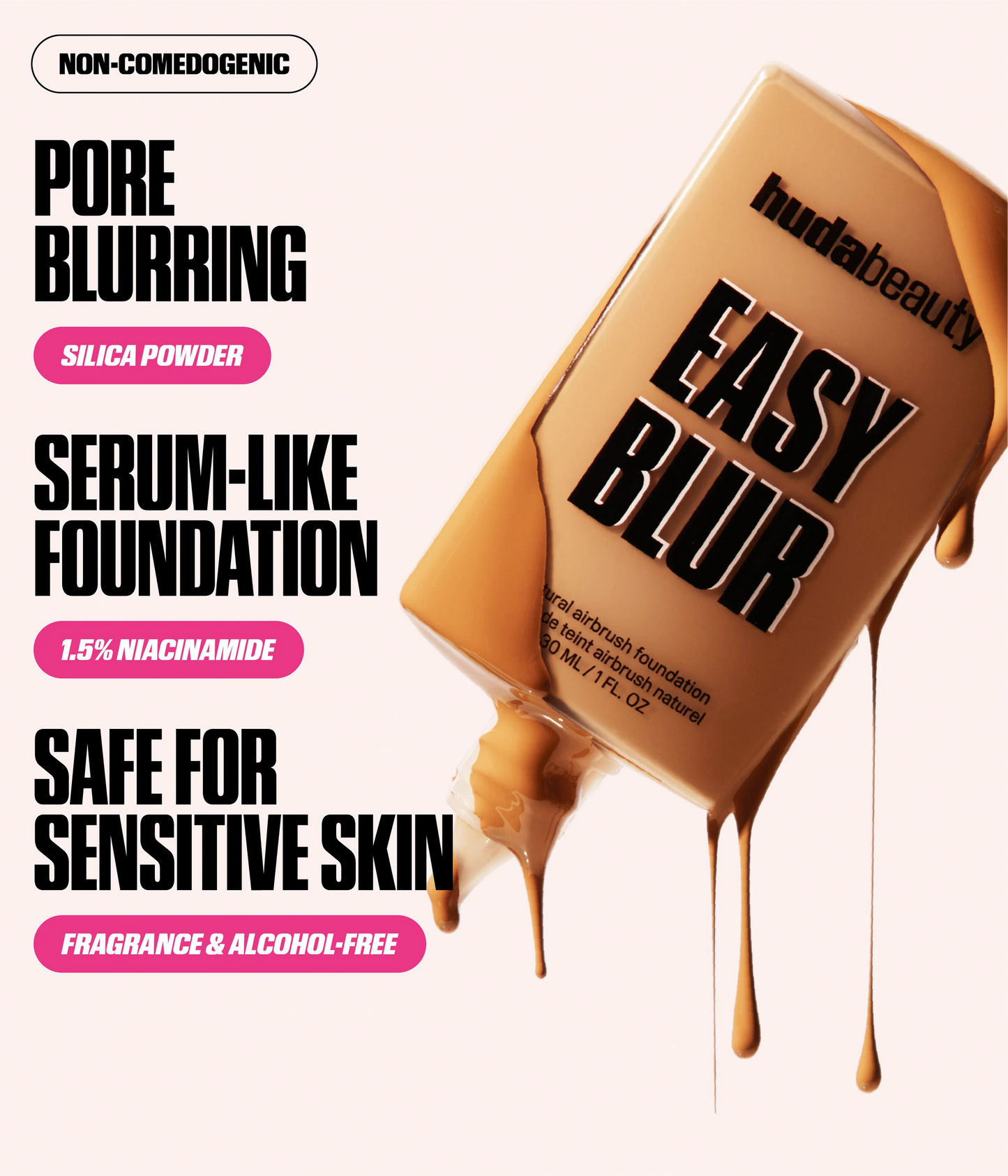 MINI EASY BLUR NATURAL AIRBRUSH FOUNDATION WITH NIACINAMIDE - US 9713